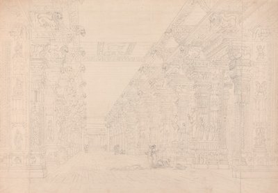 Tremal Naigs Choultry, Madura, julho de 1792 (ver também 195090) de Thomas und William Daniell