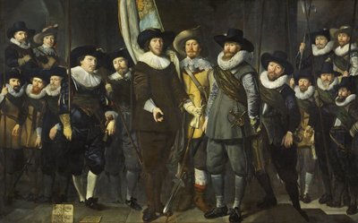 Guarda Cívica do III Distrito de Amsterdã, sob o Comando do Capitão Allaert Cloeck e Tenente Lucas Jacobsz Rotgans, 1632 de Thomas de Keyser
