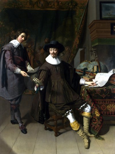 Constantijn Huygens e seu funcionário de Thomas de Keyser