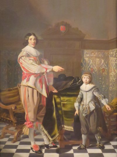 Retrato de um pai e do seu filho de Thomas de Keyser