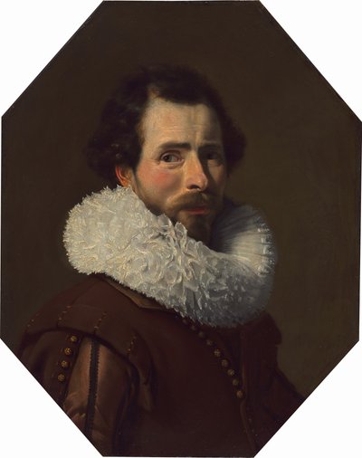 Retrato de um cavalheiro vestindo um rufo extravagante de Thomas de Keyser