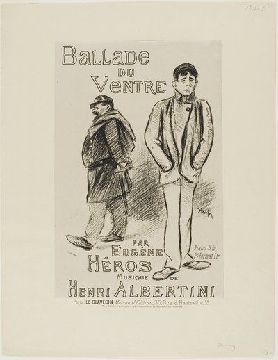 Balada do Ventre de Théophile Alexandre Pierre Steinlen