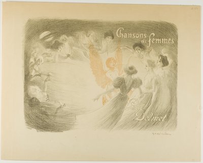 Chansons de femmes, capa de um livro de Paul Delmet de Théophile Alexandre Pierre Steinlen