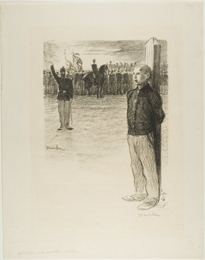 Reabilitação civil e execução militar de Théophile Alexandre Pierre Steinlen