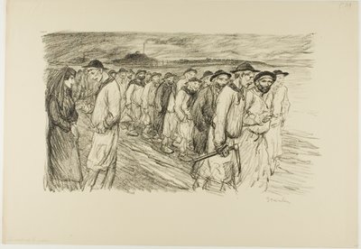Saindo da mina de Théophile Alexandre Pierre Steinlen