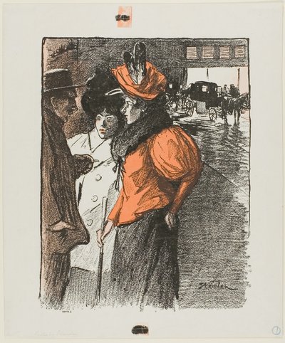 Conversação de Théophile Alexandre Pierre Steinlen