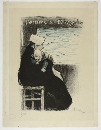 Mulher de Tristeza de Théophile Alexandre Pierre Steinlen