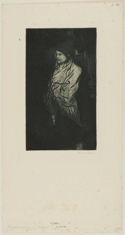 Primeira peça de noite de Théophile Alexandre Pierre Steinlen