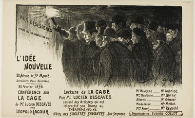 A nova ideia de Théophile Alexandre Pierre Steinlen