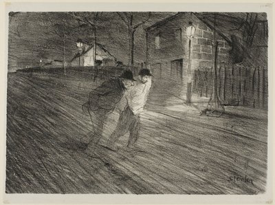 Rua Caulincourt de Théophile Alexandre Pierre Steinlen
