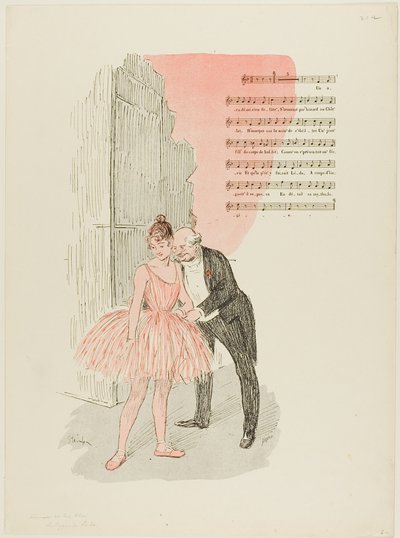 Leda e o Cisne de Théophile Alexandre Pierre Steinlen