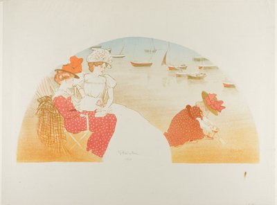 Na praia de Théophile Alexandre Pierre Steinlen