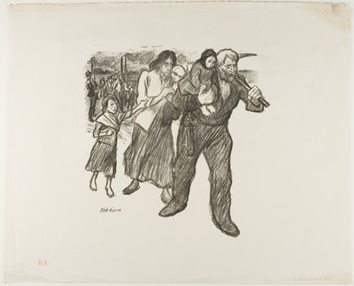 Indignação no Pas-de-Calais de Théophile Alexandre Pierre Steinlen