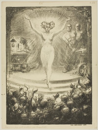 Programa de uma matinée no Trocadéro de Théophile Alexandre Pierre Steinlen