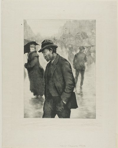 Dia de chuva, Paris de Théophile Alexandre Pierre Steinlen