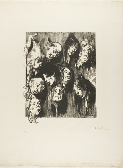 Dez assassinatos por um cêntimo de Théophile Alexandre Pierre Steinlen
