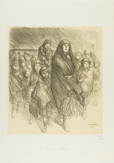 O êxodo belga de Théophile Alexandre Pierre Steinlen