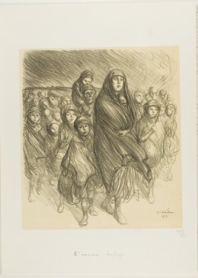 O êxodo belga de Théophile Alexandre Pierre Steinlen
