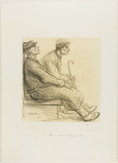 Os Convalescentes, prato dois de Actualités de Théophile Alexandre Pierre Steinlen