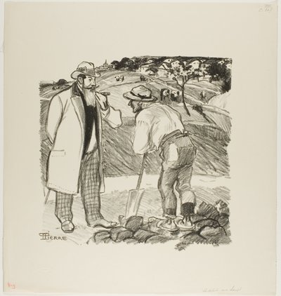 O inspetor de campo de Théophile Alexandre Pierre Steinlen