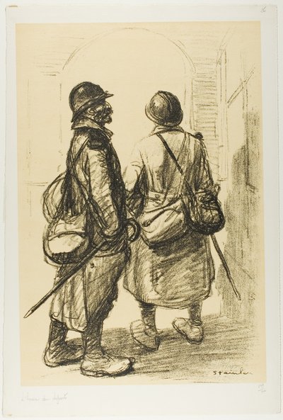 A Hora da Partida, placa vinte e seis de Actualités de Théophile Alexandre Pierre Steinlen
