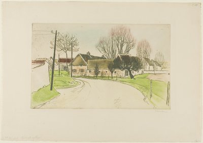 A casa à beira da aldeia de Théophile Alexandre Pierre Steinlen