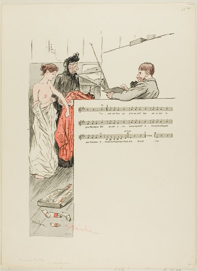 O pequeno modelo de Théophile Alexandre Pierre Steinlen