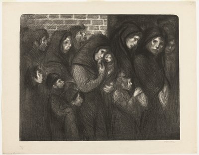 As viúvas de Courrières de Théophile Alexandre Pierre Steinlen