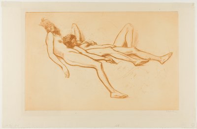 Dois modelos nus de Théophile Alexandre Pierre Steinlen