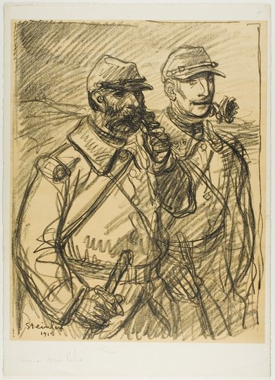 Dois soldados de Théophile Alexandre Pierre Steinlen