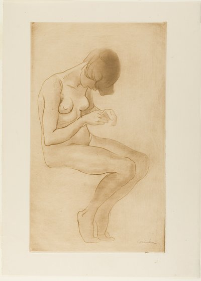 Mulher a arranjar as unhas de Théophile Alexandre Pierre Steinlen