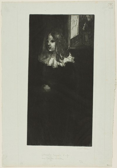Jovem rapariga com colarinho branco de Théophile Alexandre Pierre Steinlen