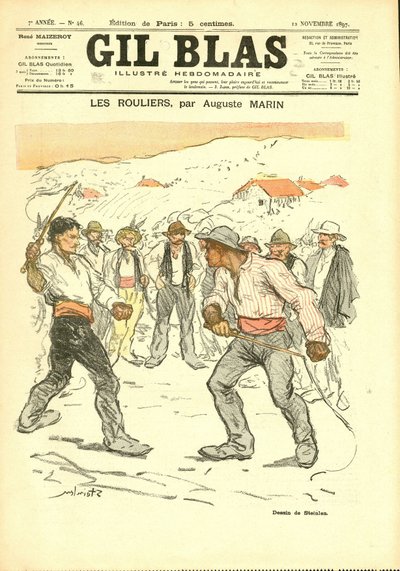 Capa do "Gil Blas". de Théophile Alexandre Steinlen