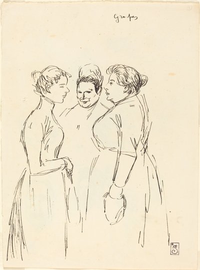Mulheres fofoqueiras de Théophile Alexandre Steinlen