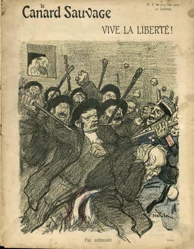 Ilustração de Steinlen (1859-1923) para a Capa do Pato Selvagem de Théophile Alexandre Steinlen
