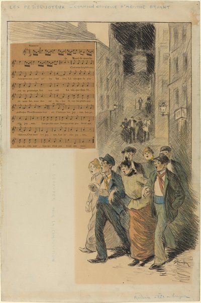 Os pequeninos alegres de Théophile Alexandre Steinlen