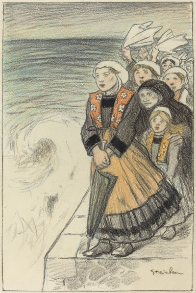 esposas de marinheiros de Théophile Alexandre Steinlen