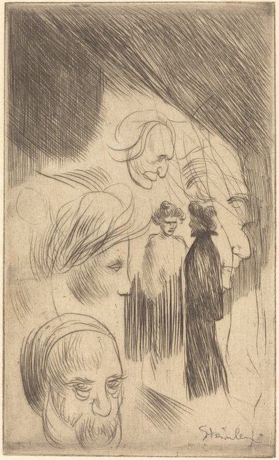 Placa de esboço, 1902. de Théophile Alexandre Steinlen