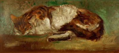 Th. A.Steinlen, Gato adormecido de Théophile Alexandre Steinlen