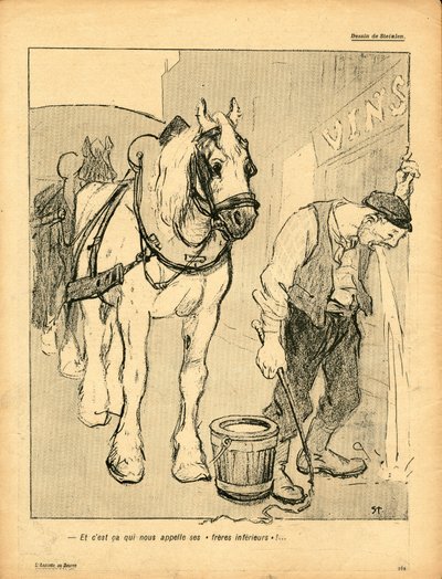 A Placa de Manteiga, Satirical em Cores de Théophile Alexandre Steinlen