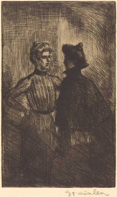 O Encontro (Encontro) de Théophile Alexandre Steinlen
