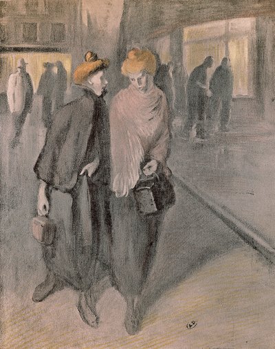 Mulheres trabalhadoras, cerca de 1900 (desenho) de Théophile Alexandre Steinlen