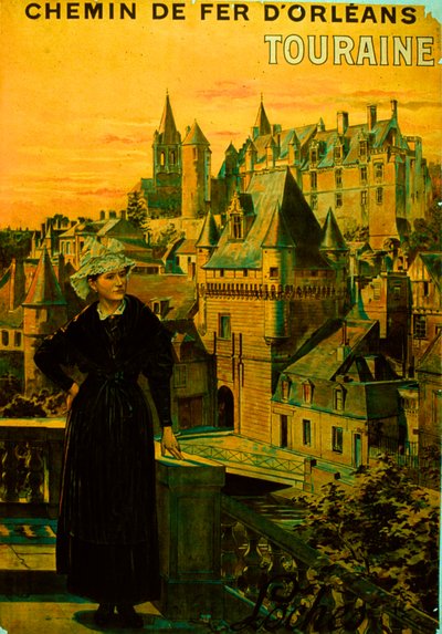 Cartaz dos caminhos-de-ferro franceses de Théophile Poilpot