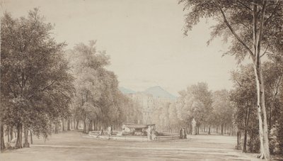 Fra Villa Reale (agora Villa Nazionale) em Nápoles de Thorald Brendstrup