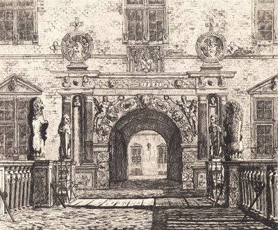 O portão de entrada em Vallø de Thorald Læssøe