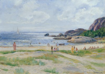 Pessoas a tomar banho de Thorolf Holmboe