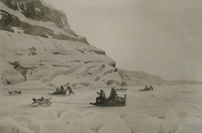 Esquimóicos (aguarela sobre papel) de Thorolf Holmboe