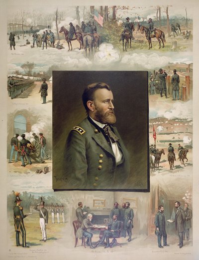 Subvenção de West Point para Appomattox de Thure de (after) Thulstrup