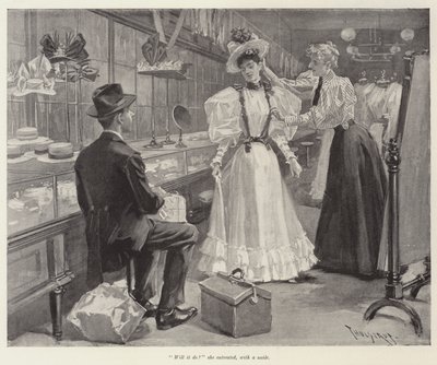 Ilustração para o dia de seu casamento, por WD Howells de Thure de Thulstrup
