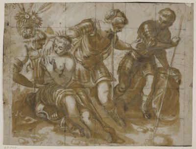 Minerva, Marte e Vênus após a pintura de Jacopo Tintoretto na Sala dell